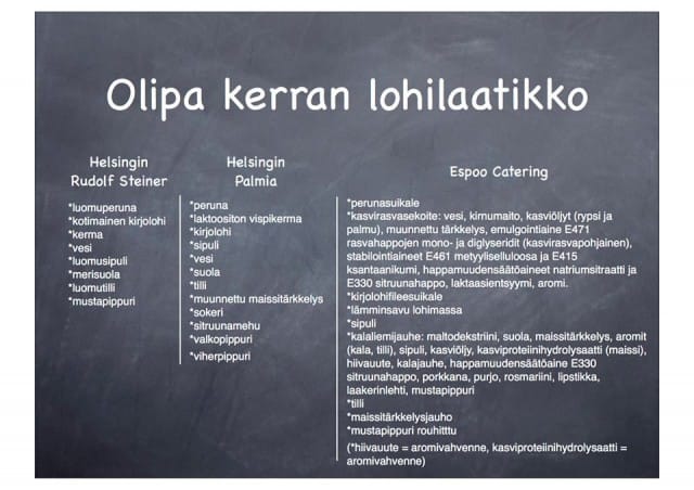 Kuva: Laatua lasten lautasille