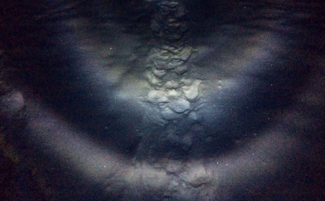 Polulle matkalla liiteriin.