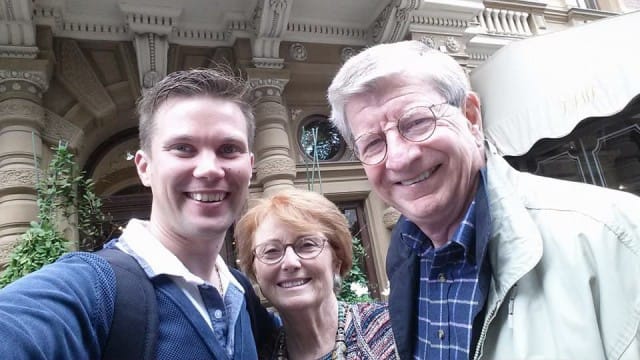 Ilkka Lavas, Peter Cuneo sekä Peterin vaimo Maris.