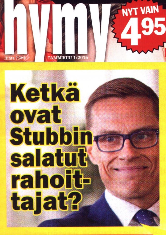 "Stubbin rahoittajista tunnetaan vain joka kolmas - vaalikassaan neljännesmiljoona"