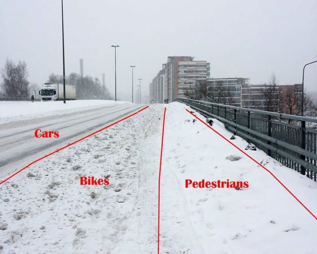 Kuva sunnuntailta Tampereen keskustasta.