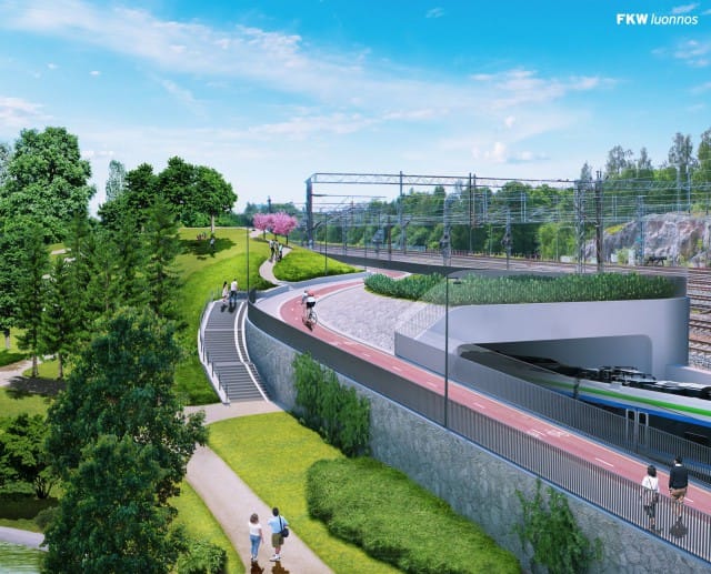 Havainnekuva Alppipuiston tunnelin suulta on toistaiseksi turha.