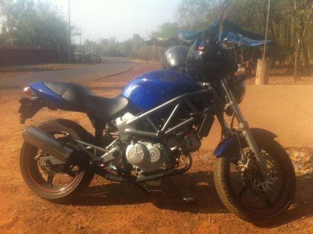 Vuokraamamme moottoripyörä