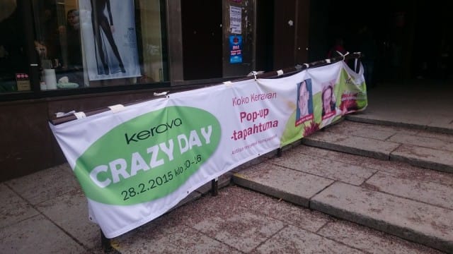 Kerava Crazy Day pidettiin tyhjilleen jääneessä Anttilan kiinteistössä.