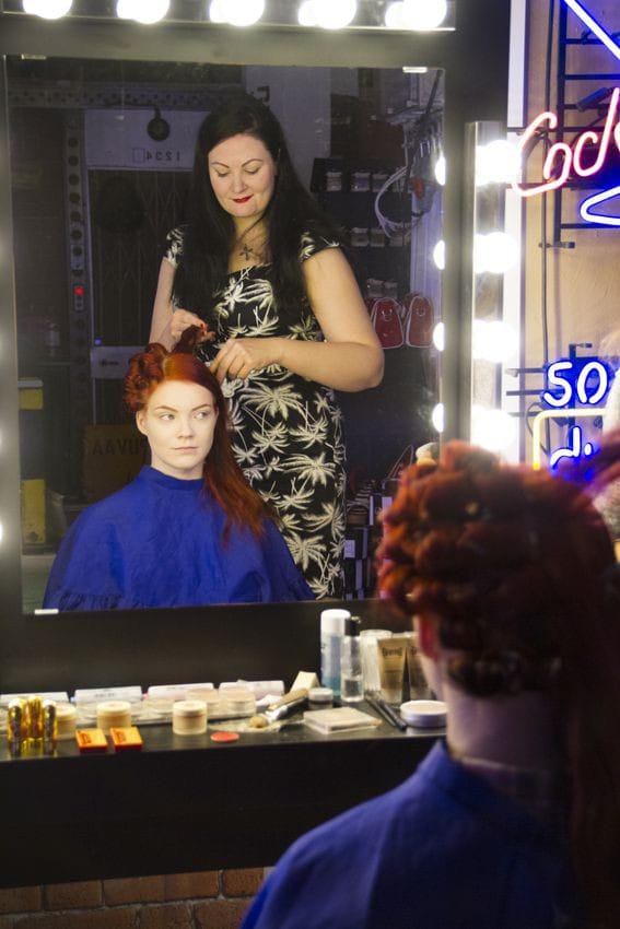 Kampauspohjan kiharrusta