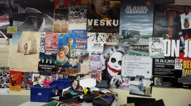 Luistinten lopulliseen ulkoasuun saadaan inspiraatiota pajan seinältä.