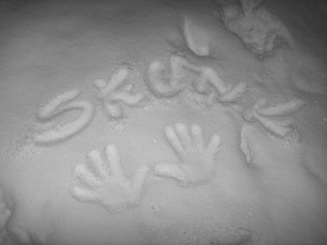 First time playing in the snow! :)