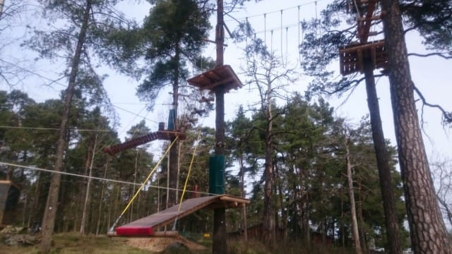 Korkeat haastavammat radat ovat 3-12 m korkealla.