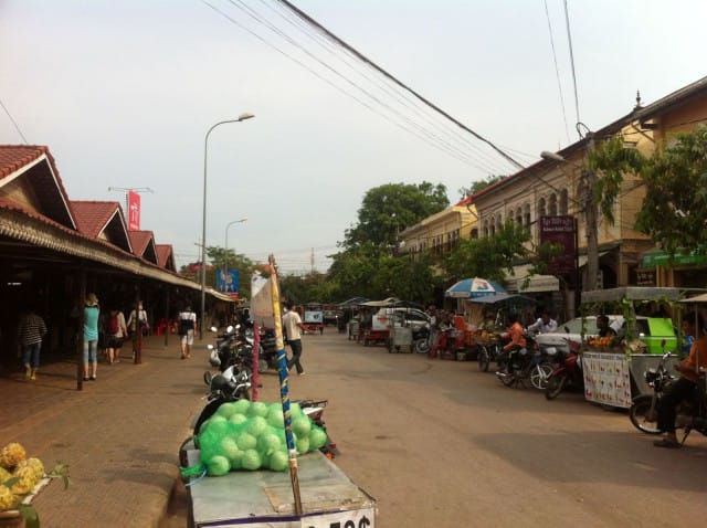 Siem Reapin keskustassa.