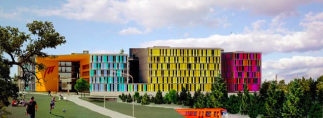 Havainnekuva Metropolian Myllypuron kampuksesta.