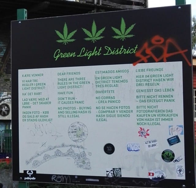 Christiania Green Light District rules.