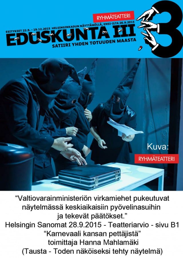 Näytelmän sisältö on aikamoisen jytäkkä!