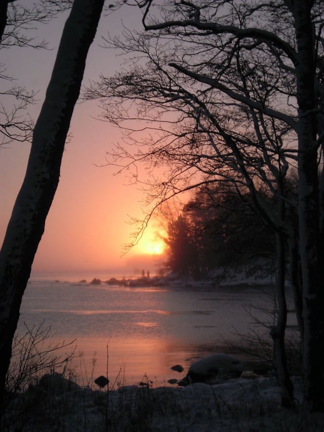 Auringonlasku Tapaninpäivänä, 2014