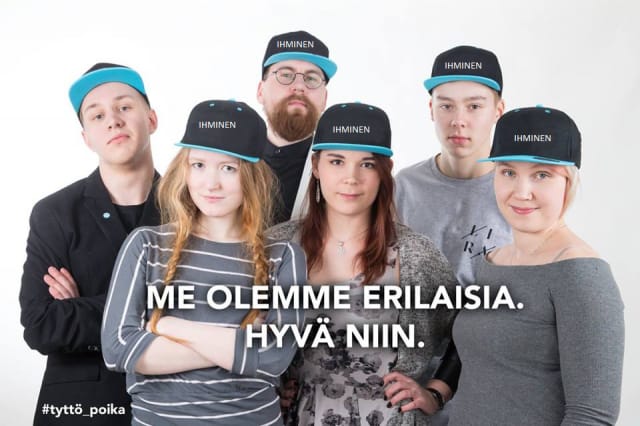 Kaikki ihmisiä, kaikki erilaisia.