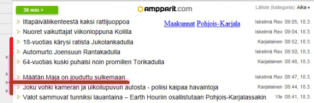 ½ tuntia aamuisia uutisia idästä - 18.3.2016