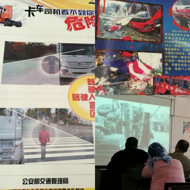 Kiinalaista ajokorttia opiskelemassa