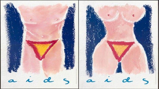 Hiv-tukikeskuksen 30-vuotisnäyttelyssä on tyylinäytteitä myös 90-luvulta.