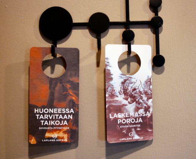 Lappitwisti tulee esiin jopa ovilapuista. Nämä pienet, jopa hyödyttömät, yksityiskohdat tekevät tehtävänsi jos edes muutama asiakas hymyilee nähdessään nämä.