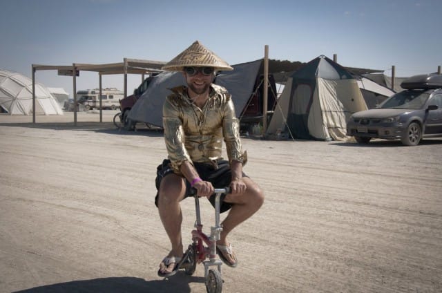 Polkupyörä on Burning Manin suosituin kulkuneuvo.