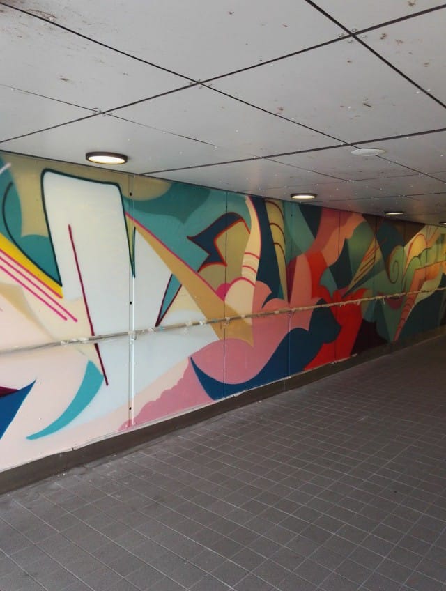 Riihimäen asematunnelin koristeli ruotsalainen Ola Kalnins.