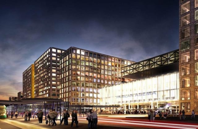 Havainenkuva uudesta Pasilasta.