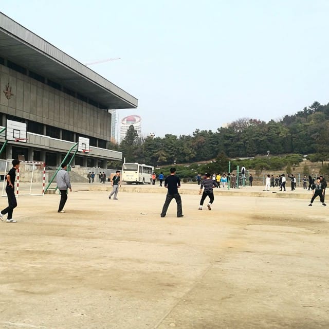 Urheilu on hyväksi. Pyongyang. North-Korea.