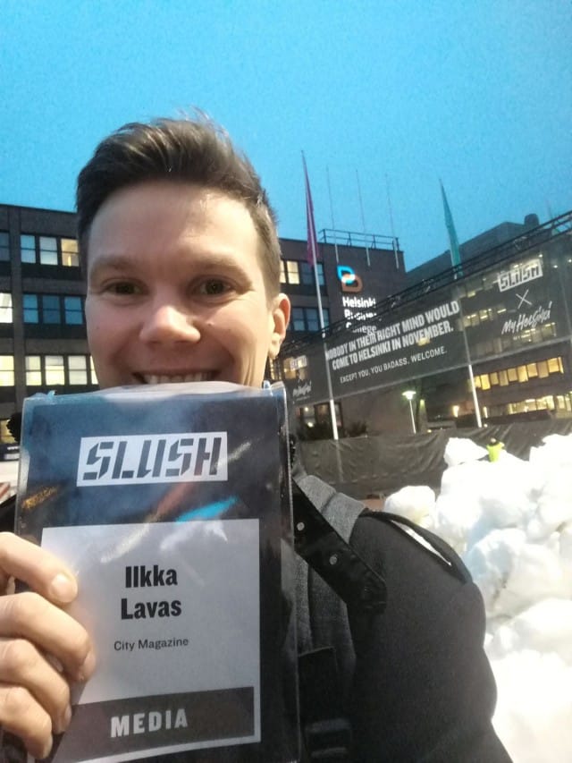 IT ja Media alan sarjayrittäjä Ilkka O. Lavas, Slushissa 2016