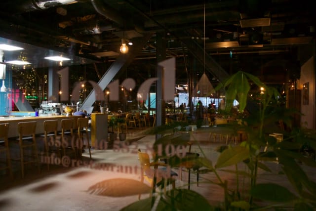 Ravintola Jordin sisustus on huipputyylikäs.