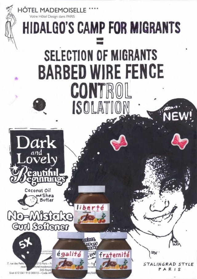 Riiko Sakkinen, Stalingradin tyyli, 2016–2017, digitaalinen painatus ”GICLEE”, (materiaali synteettinen paperi 170 gr), permanent-tussi, tarra.