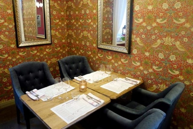 Tunnelmallinen Brasserie L'amour