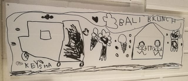 Tässä kuvassa seikkailee Bali Brunchin ruokarekka. Saa nähdä milloin sellainen nähdään oikeasti liikenteessä.