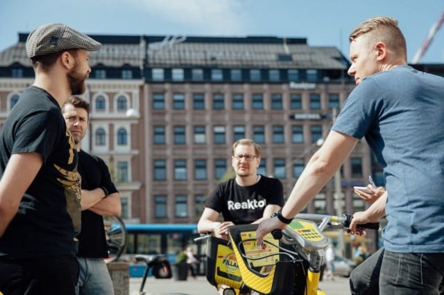 Reaktorin kaupunkipyöräilijät kehittivät kaupunkifillarit.fi-palvelun.