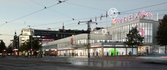 Havainnekuva maalailee, miltä valmis Amos Rex tulee näyttämään.