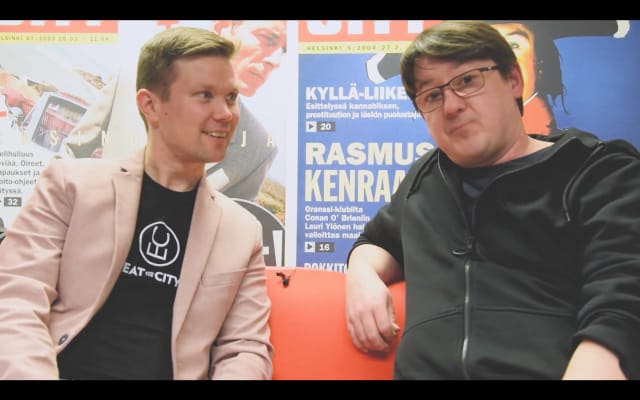 Ilkka Lavas ja Tom Laine pohtivat työnhaun muutosta.