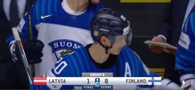 Latvia - Suomi 1 - 8, Sebastian Aho