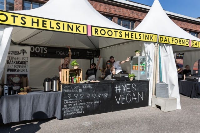 Kasvisruoka on tänäkin vuonna hyvin edustettuna Sidewaysissa.