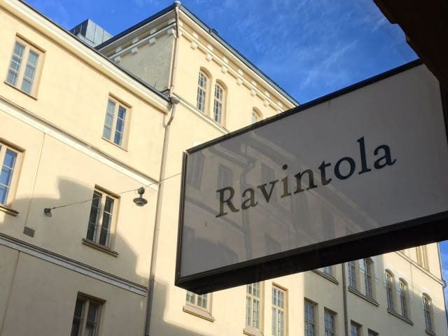 Ravintola Kuurna Meritullinkadulla.