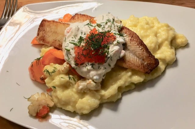 Päivän kalana oli kuha.