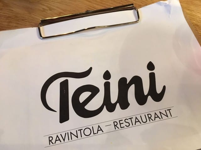Nostalginen mutta rento ravintola Teini.