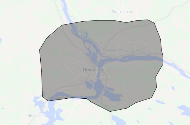 Woltin kuljetusalue Rovaniemellä.