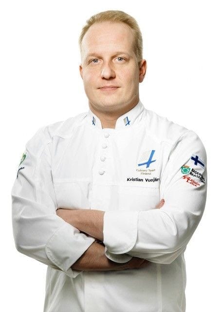 Kristian Vuojärvi on kokkikilpailujen kokenut konkari. Nyt hän johtaa Suomen kokkimaajoukkuetta.