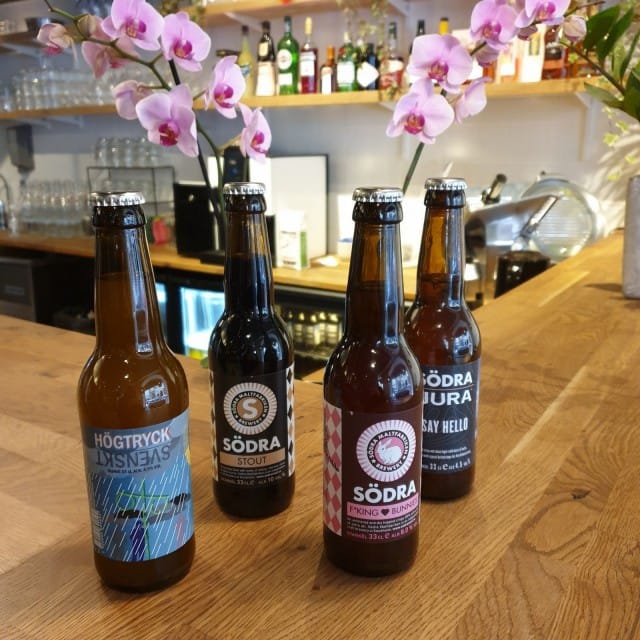 Söderin valikoimasta löytyy myös ruotsalaispanimo Södran oluita.