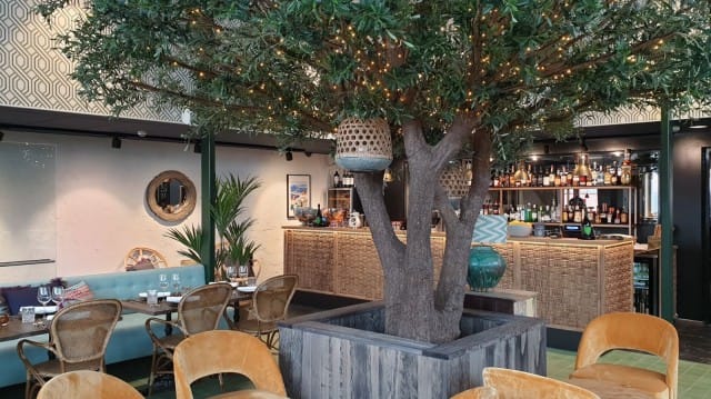 Tunnelmallisessa talvipuutarhassa voi viettää iltaa pikkutunneille saakka.