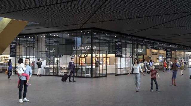 Ensimmäisen kerroksen Market Zoo on kokoelma katuruokaa, herkkukauppoja ja kauppahallitunnelmaa.