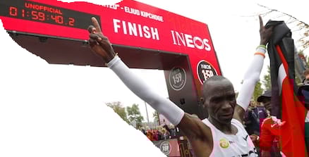 Kenian Kipchoge Wienissä - 1.59.40,2