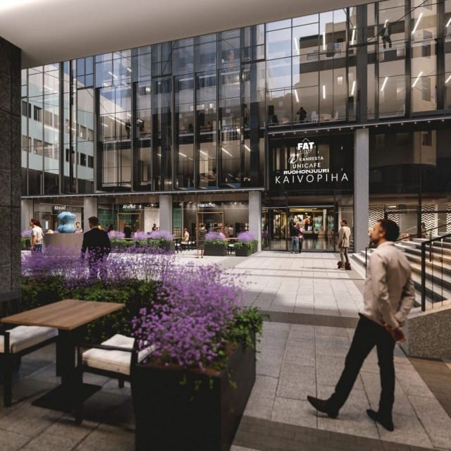 Uuden Kaivopihan havainnekuva.