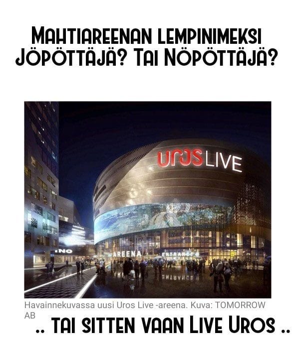 Kyllä kansa jonkin lempinimen keksii.