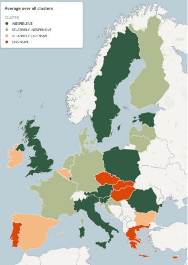 euroopan puhelinliittymien hinnat