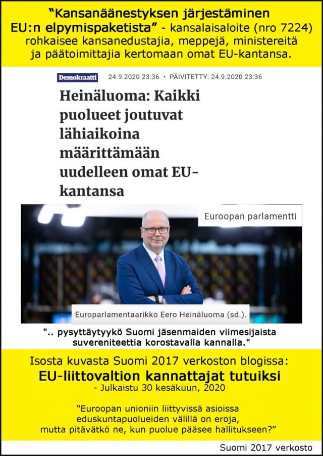 Mitkä ovat demareiden kannat EU:iin ja euroon?