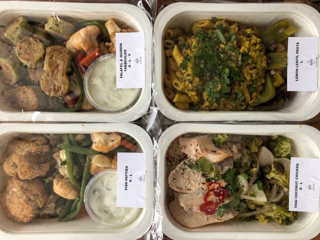 FuelMe tarjoaa niin kala-, liha- kuin kasvisvaihtoehtoja.